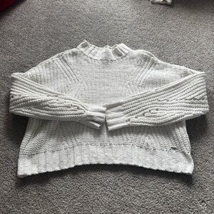 Hollister White Cowl Neck Sweater